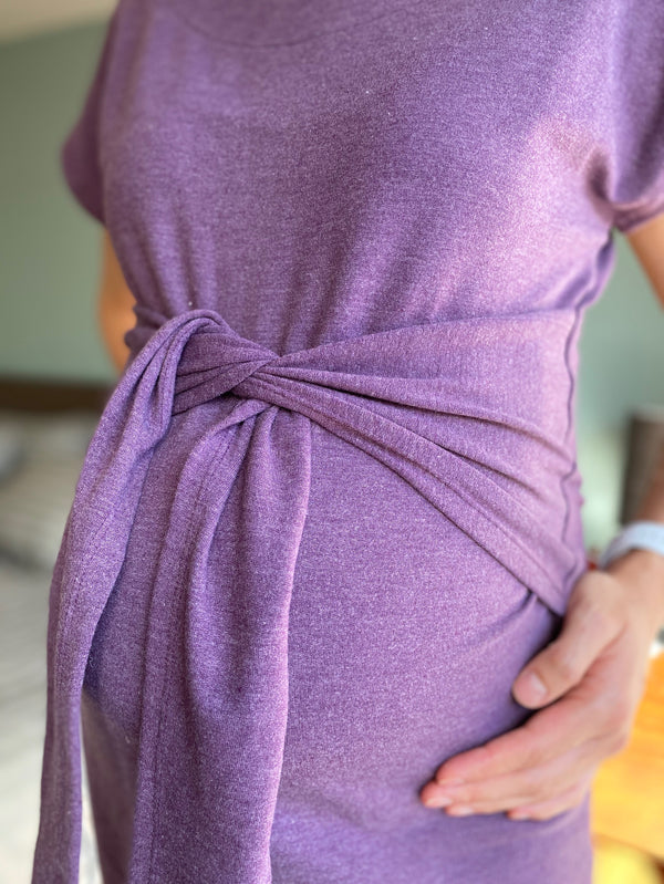 Vestido de maternidad •Knot morado•